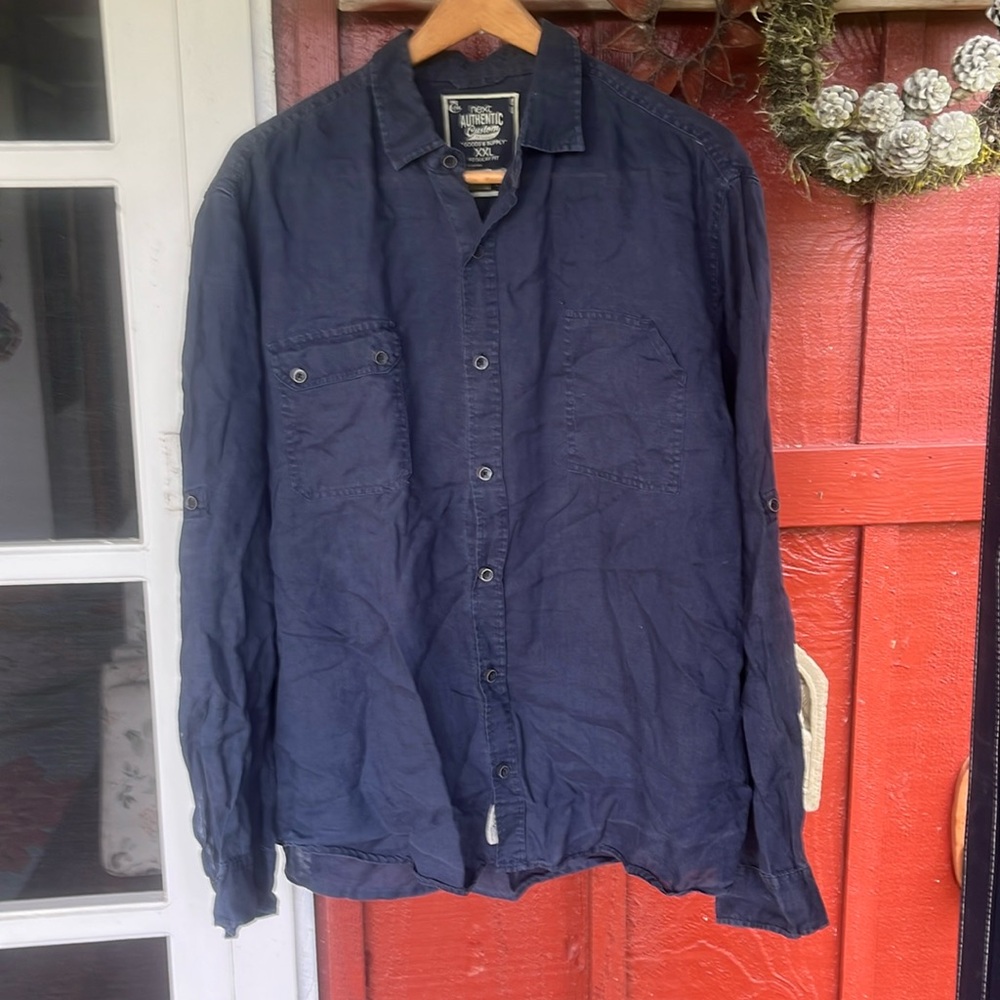 NEXT Authentic Custom Designed “Goods & Supply” XXL Long Sleeve Shirt